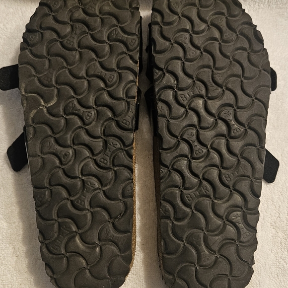 BIRKENSTOCK Yao Balance Sandals Slides Patent Leather Black Women's Sz 8/39 - Picture 4 of 4